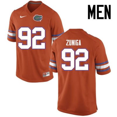 Men's Florida Gators #92 Jabari Zuniga NCAA Nike Orange Authentic Stitched College Football Jersey RUJ3862KE